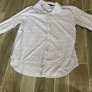 Floral print long sleeve button up shirt